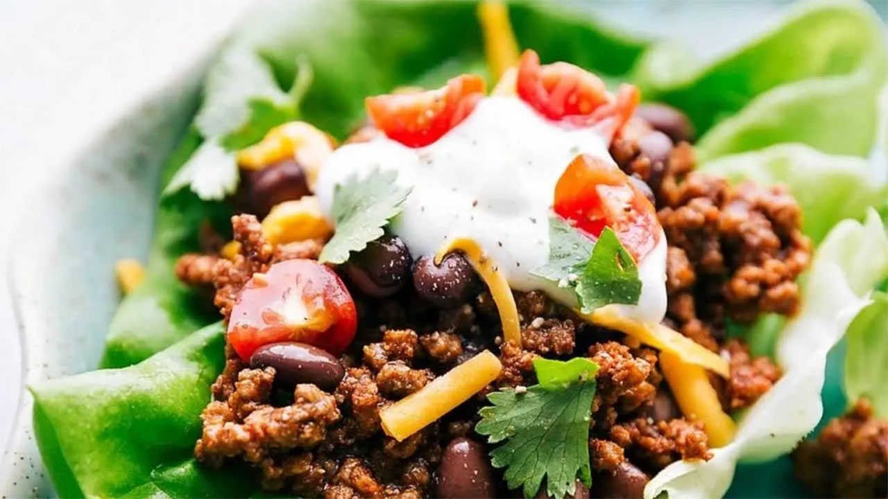 Keto diet taco