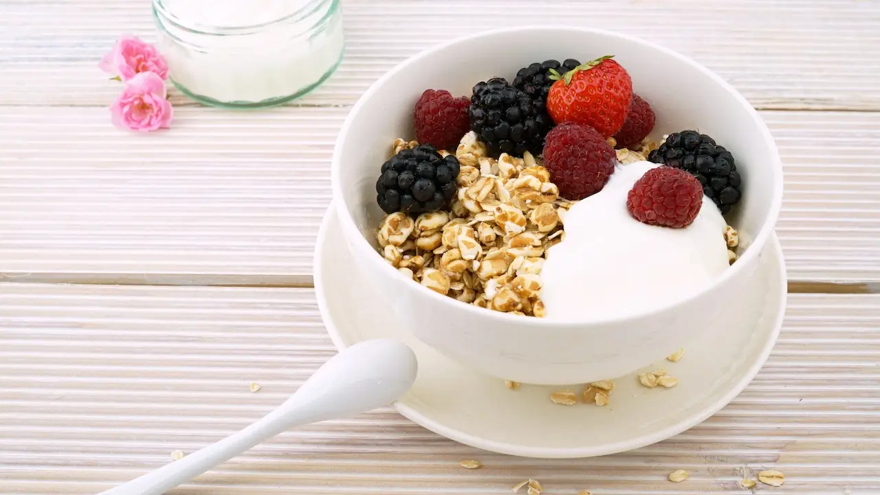 A bowl of nutritious oats with sliced fruits - a wholesome breakfast for lactating mothers.